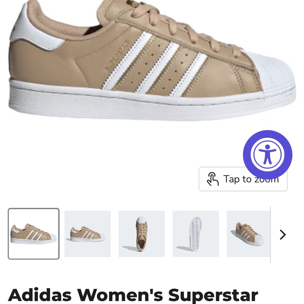 Adidas Superstar size 9 with minimal wear. - Picture 3 of 9